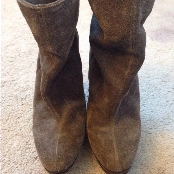 Michael Kors Booties/ Boots/ Heels Gray Leather - Picture 8 of 8